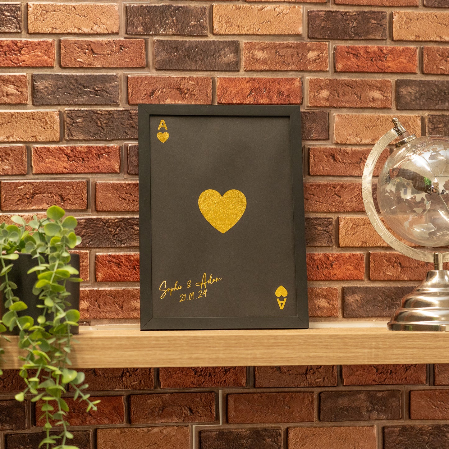 Personalised Photo Frame Gift - Ace of Cards
