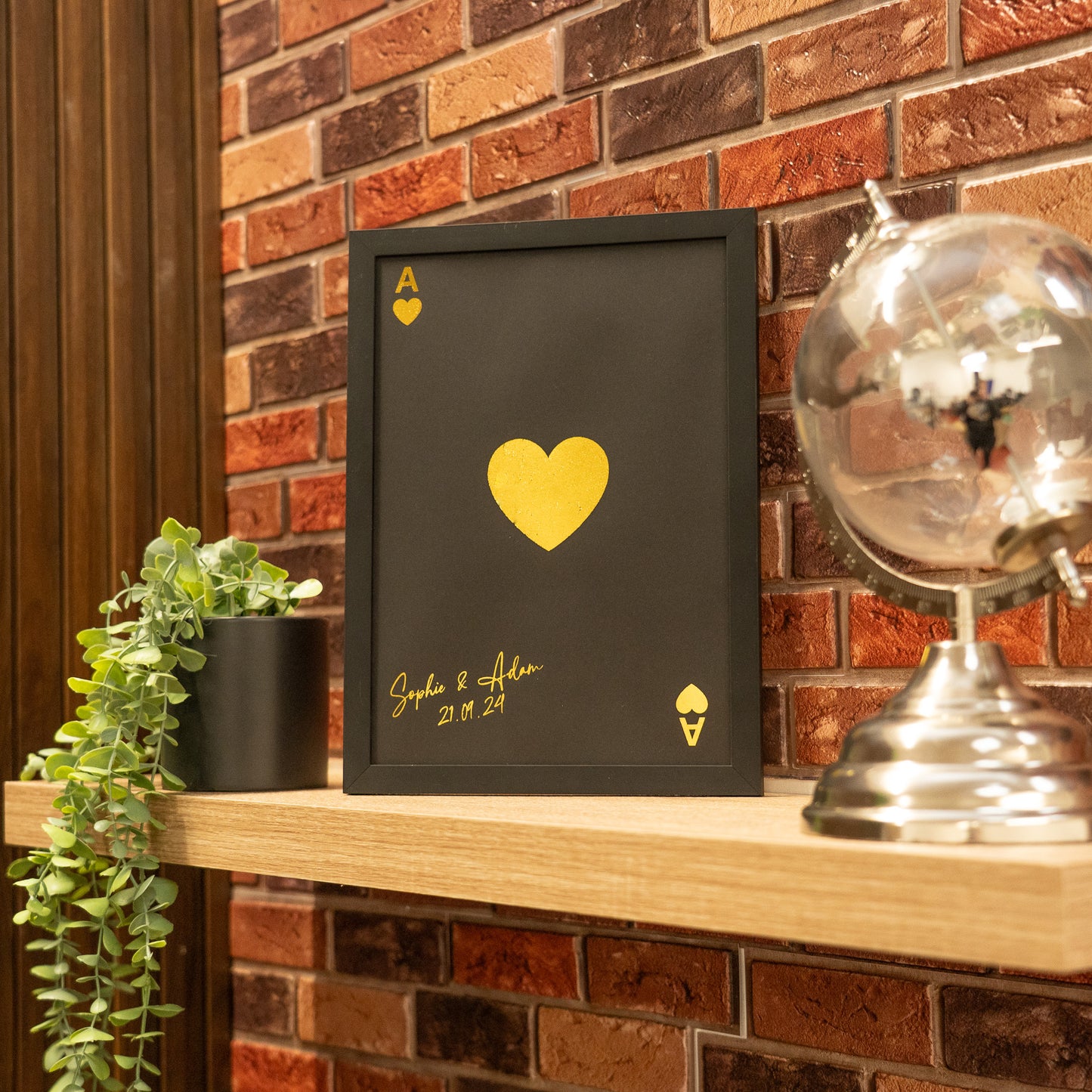 Personalised Photo Frame Gift - Ace of Cards