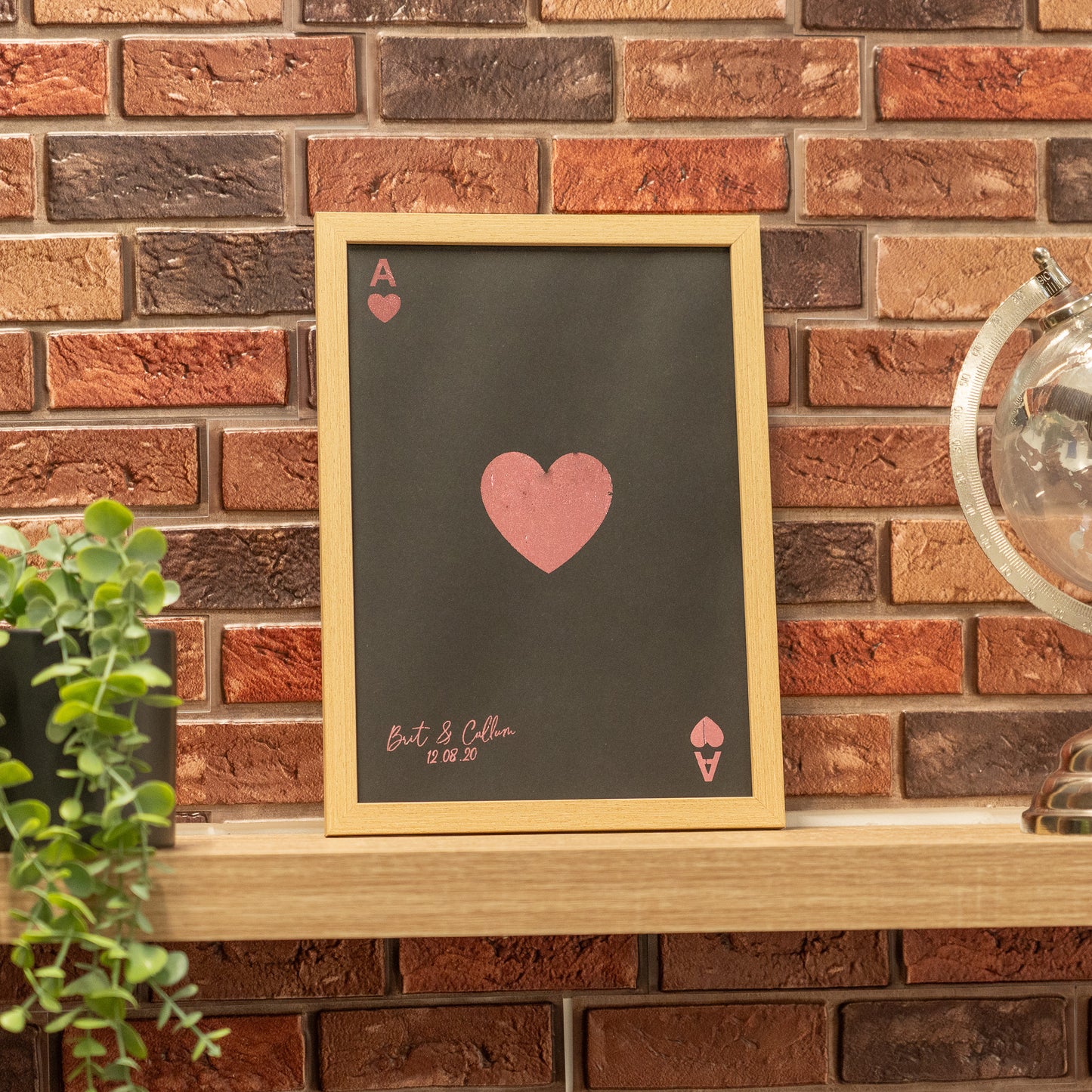Personalised Photo Frame Gift - Ace of Cards