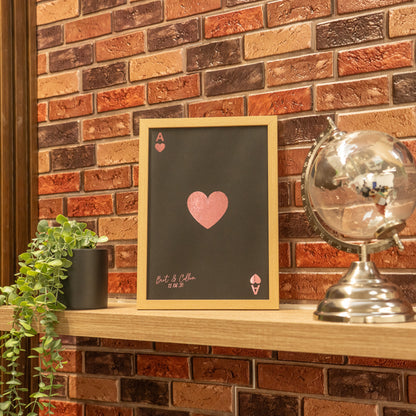 Personalised Photo Frame Gift - Ace of Cards