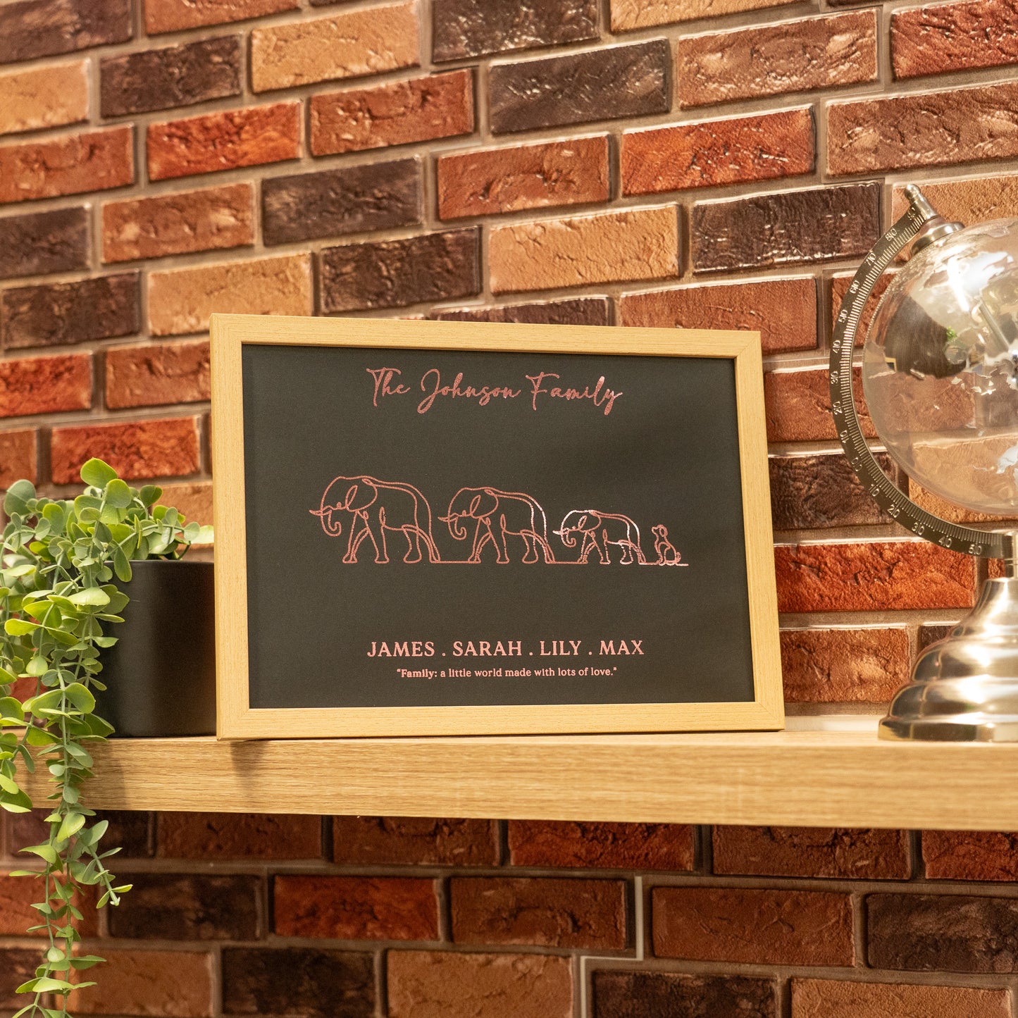 foil family animal print