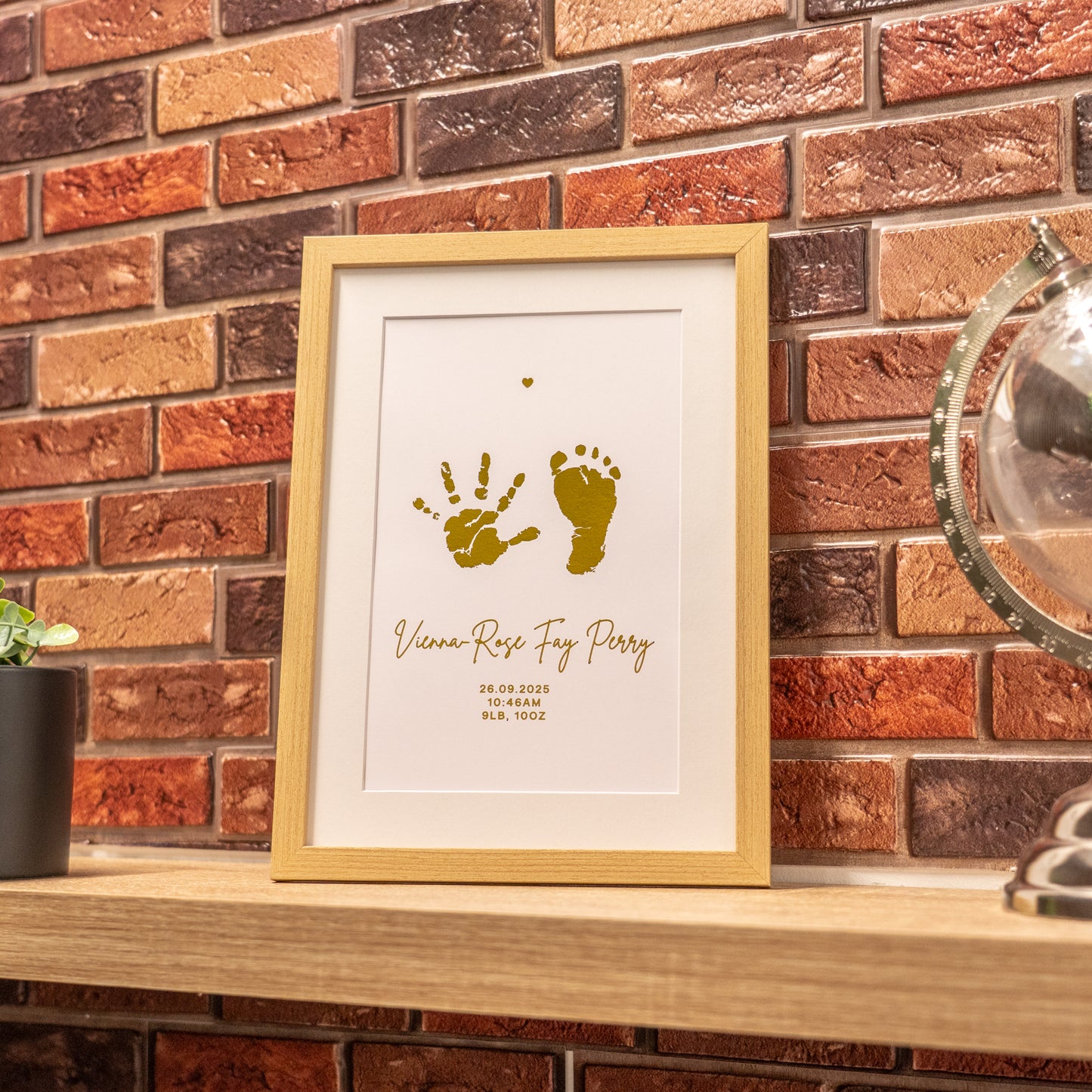 Personalised Foil Baby Photo Frame