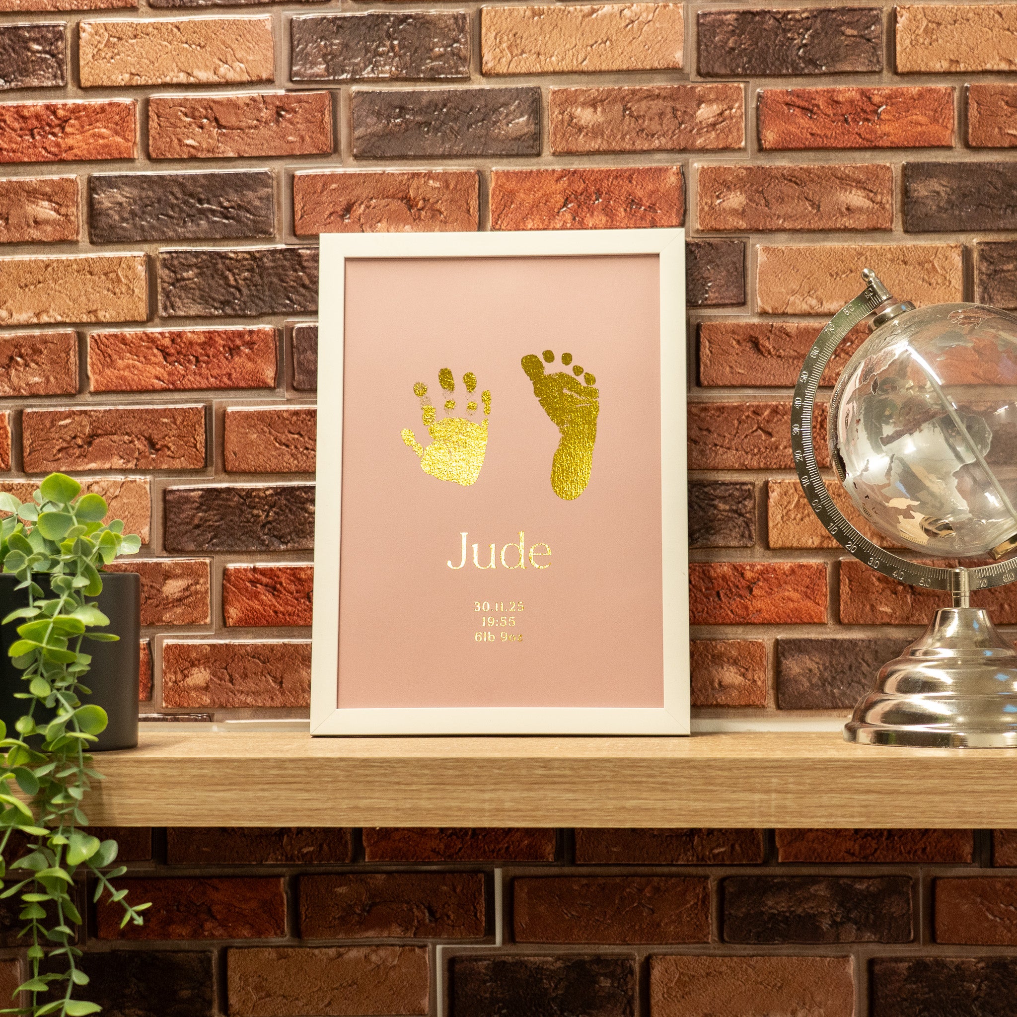 Personalised Foil Baby Photo Frame