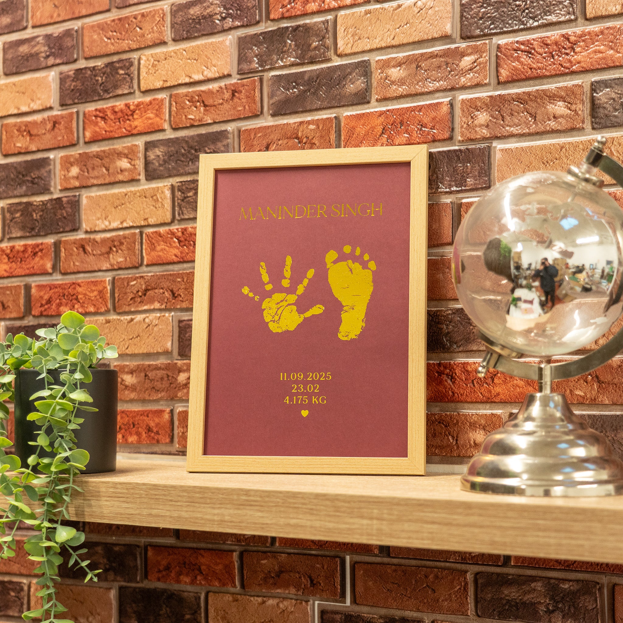 Personalised Foil Baby Photo Frame