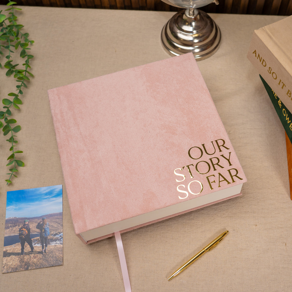 Blush Pink 365 Velvet Photo Album