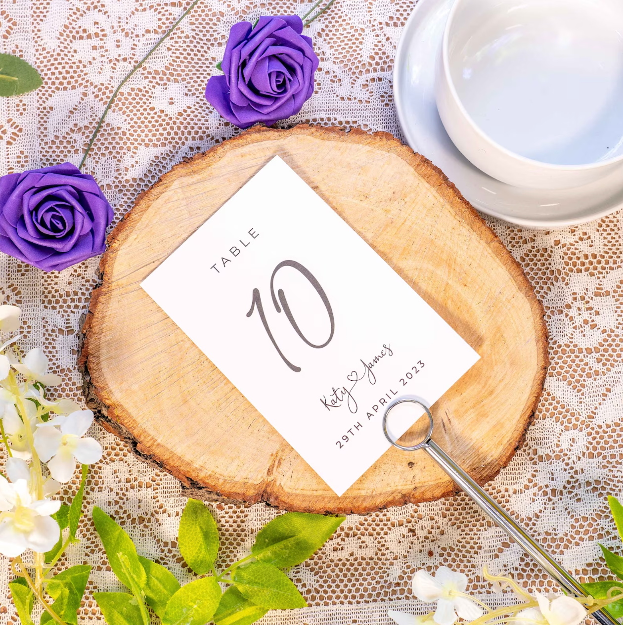 Table Number Cards