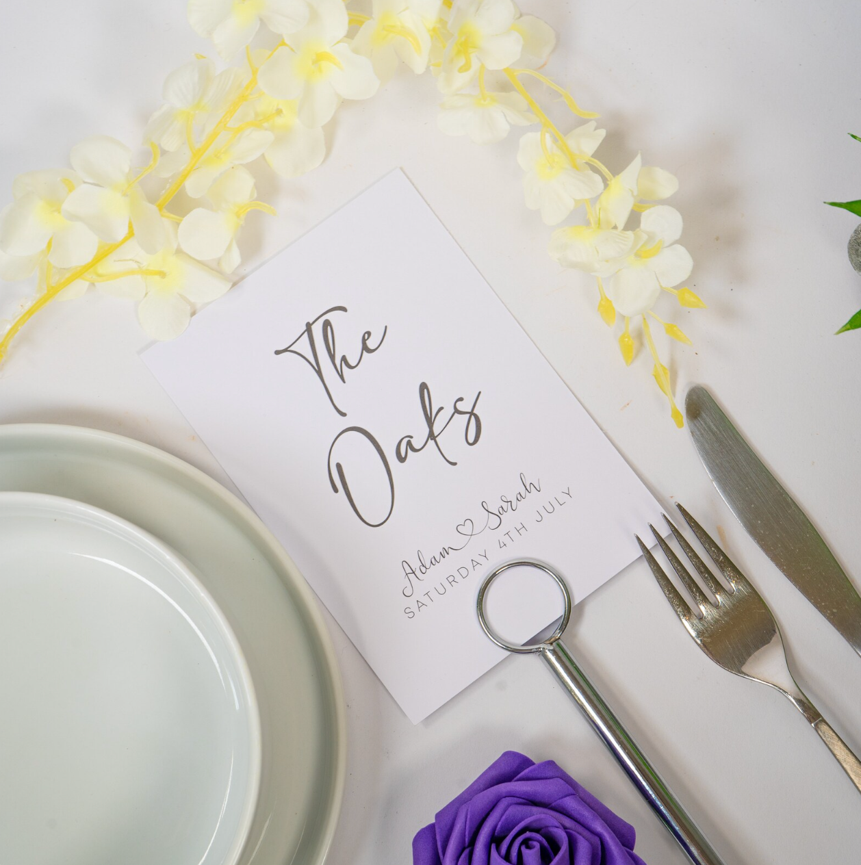 Table Number Cards