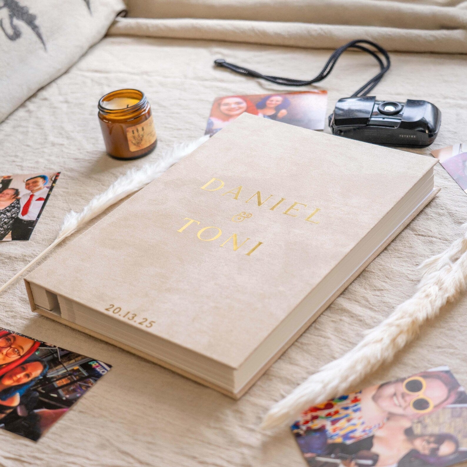 Extra Large Couples Velvet Photo Album