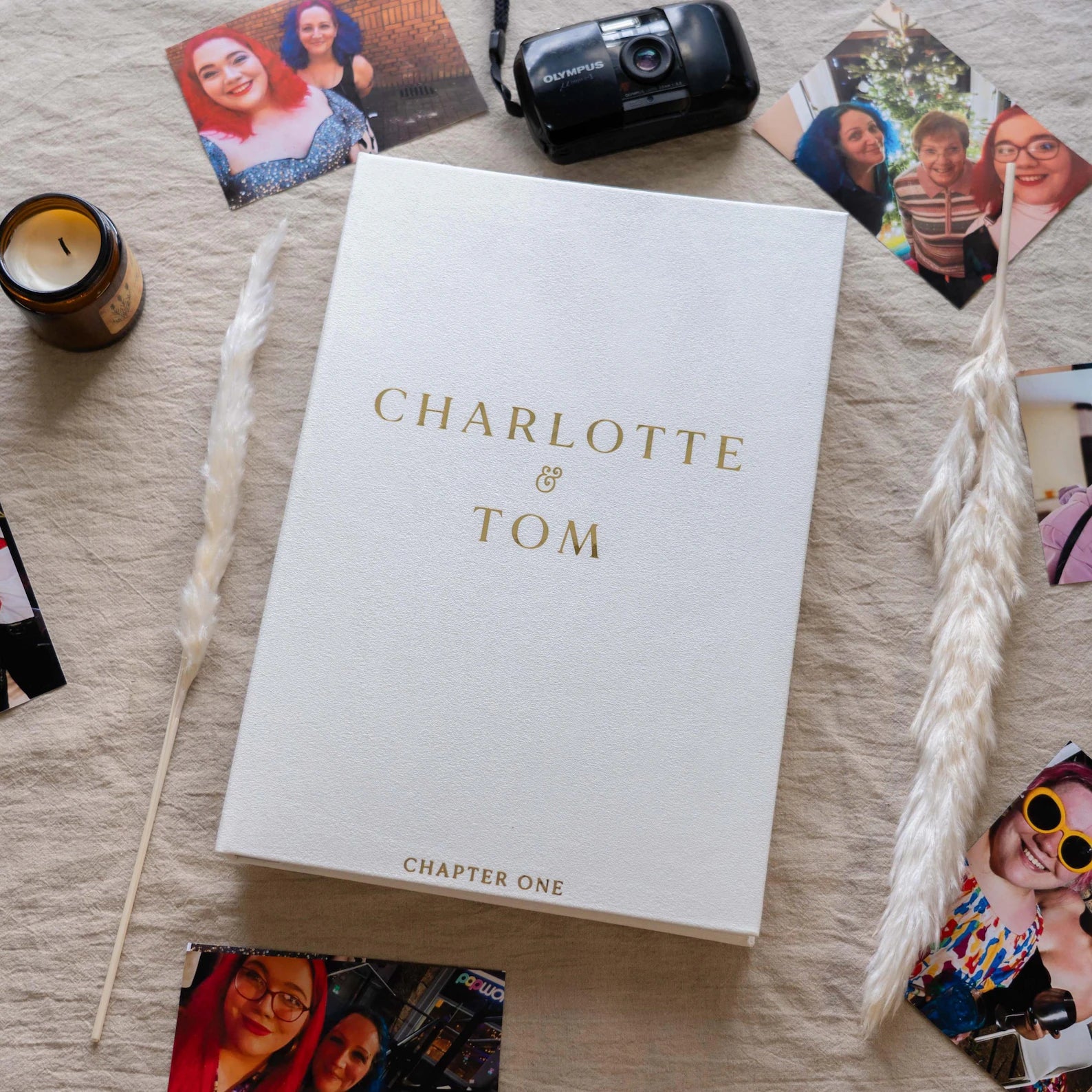 Extra Large Couples Velvet Photo Album