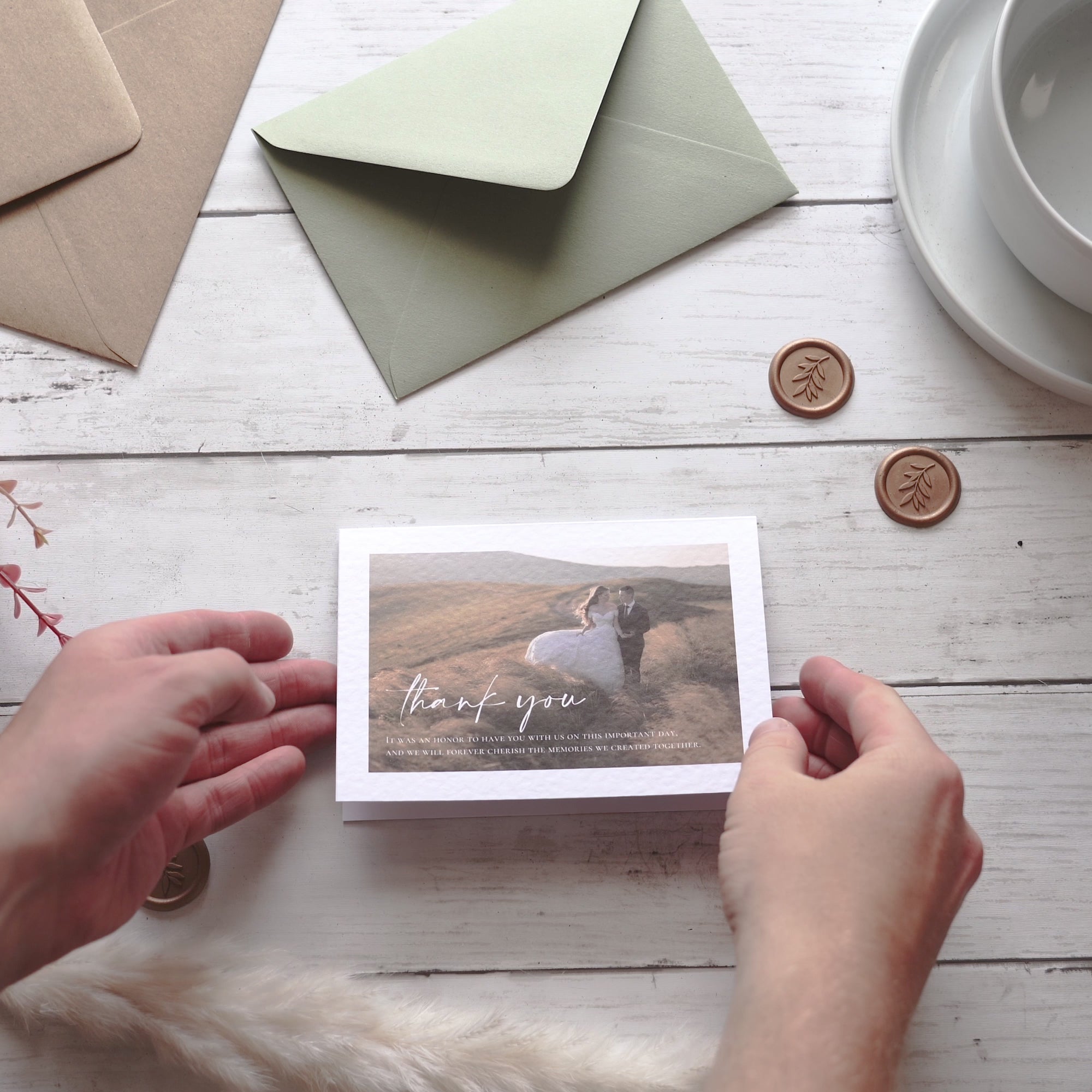 Load video: wedding thank you cards, photo thank you cards, wedding photo cards, personalized wedding thank you, custom thank you cards, elegant thank you cards, stylish wedding cards, beautiful wedding cards, unique wedding thank you, high-quality wedding cards, professional wedding thank you, printed thank you cards, wedding gratitude cards, wedding