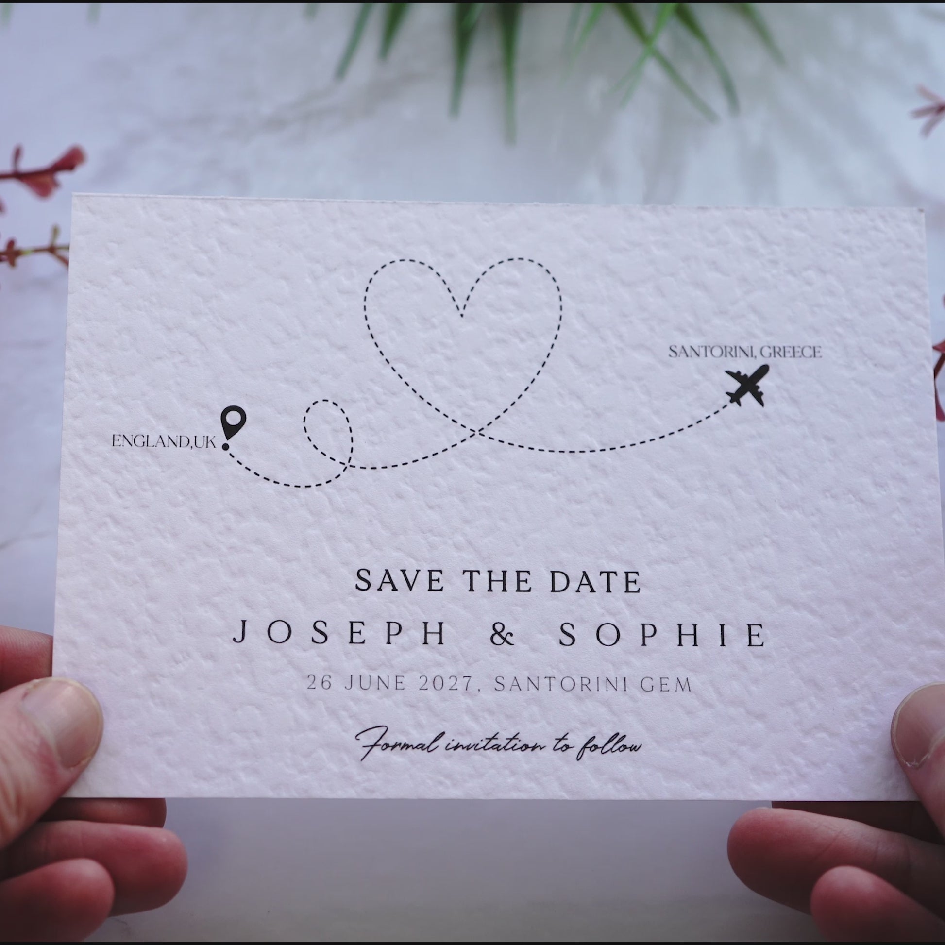 Abroad Wedding Save The Date, Location Save the Date Cards, Wedding Abroad, Travel Save the Date, Beach Wedding, Map Destination