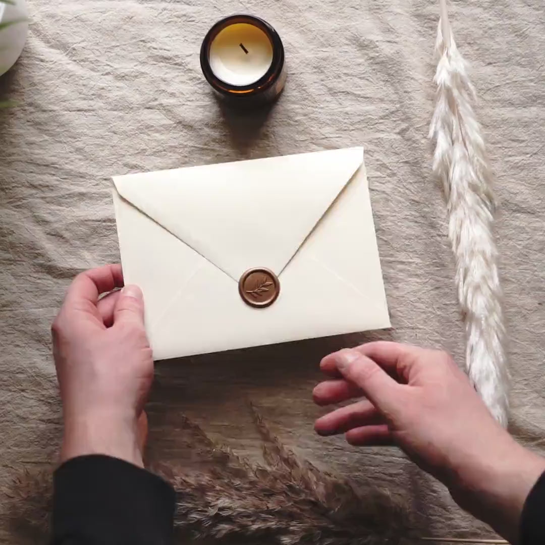 Load video: Elegant Wedding Invitation &amp; Save the Date Set with Velum Wrap on Textured Luxury Paper