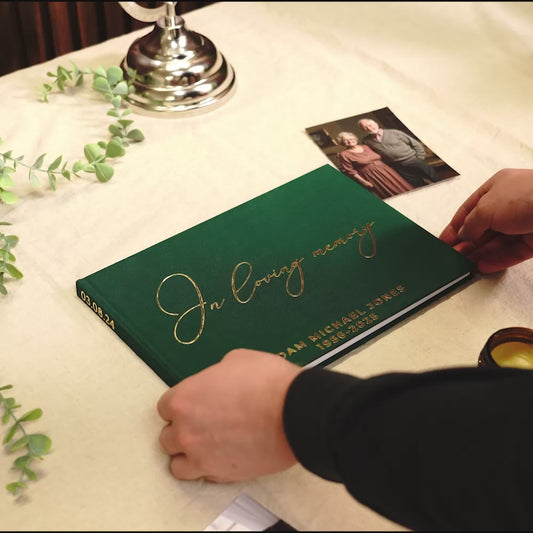 Personalised Condolence Book | Book of Condolence