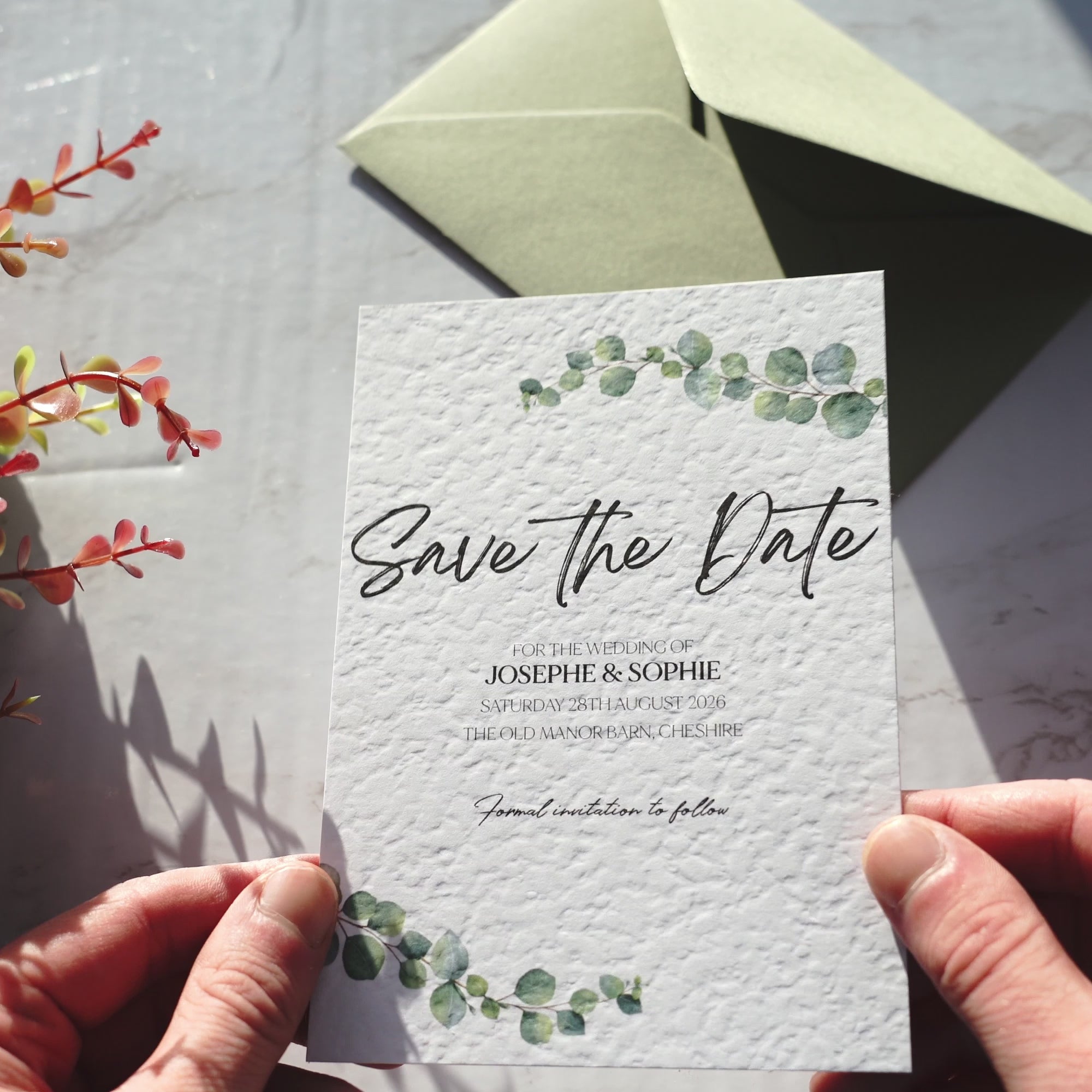 Load video: Eucalyptus Save The Date