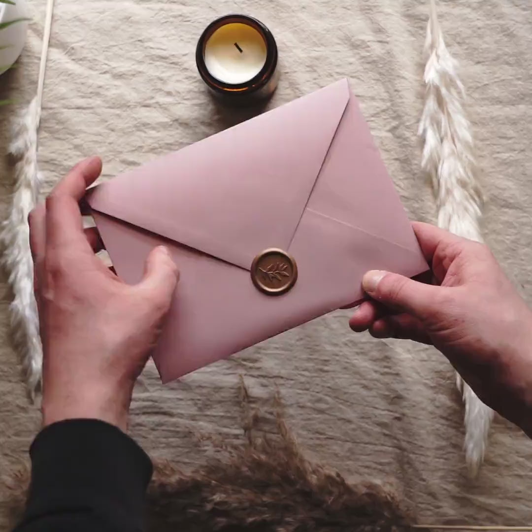 Load video: Floral Wedding Invitation &amp; Save the Date. Neutral invitation set (sample pack only)