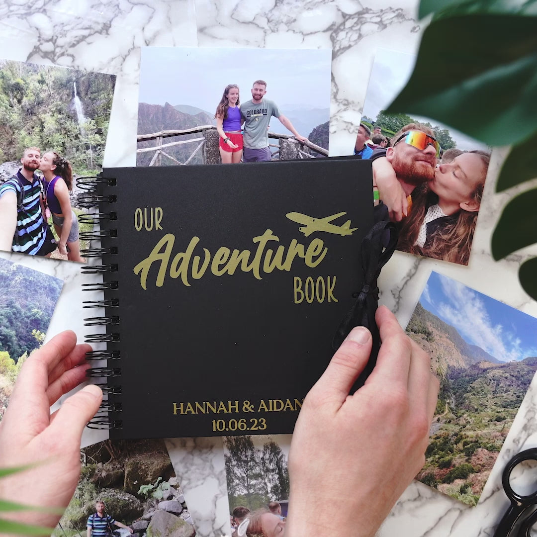 Our Adventure Book, Travel Scrapbook, Adventure Scrapbook, Couples Gift, Anniversary Gifts, Gift for Him, Photo Albums, Personalised Gift