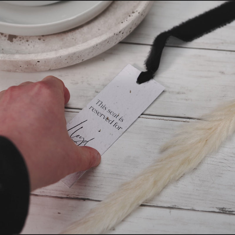 wedding served cards