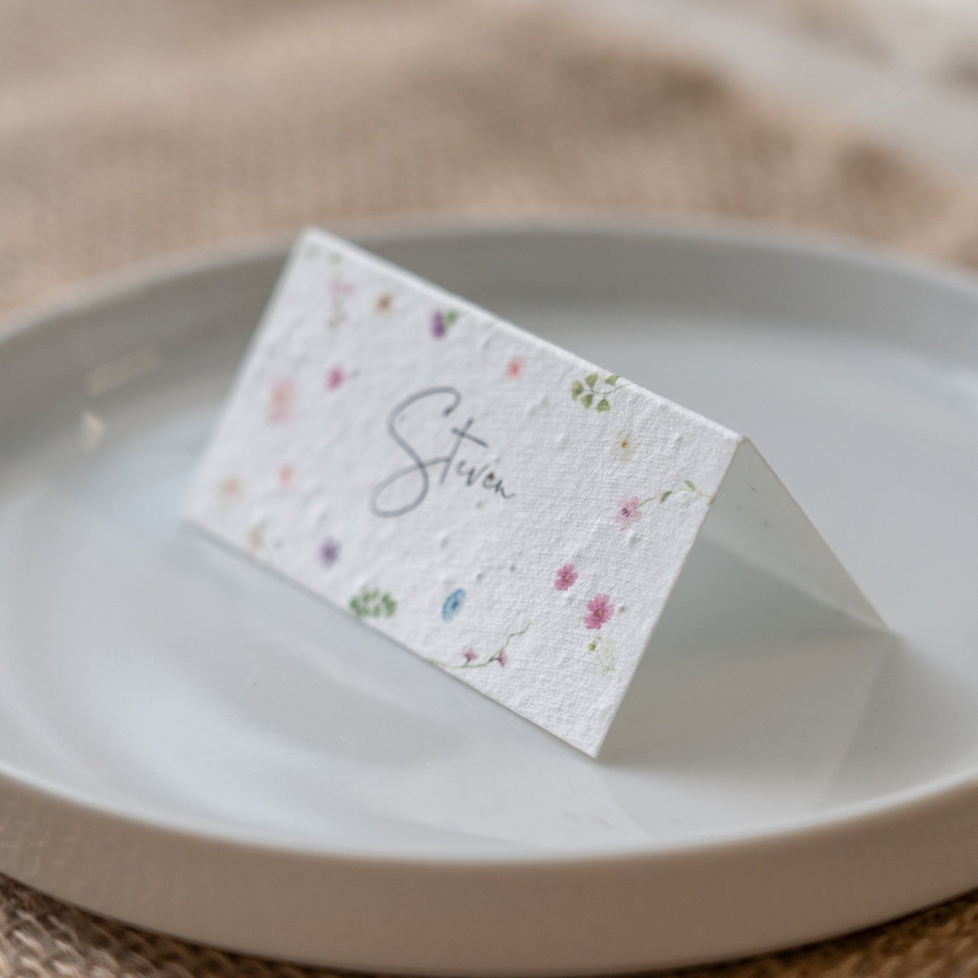 seeded place cards, plantable place cards, eco friendly place cards, wedding place cards seeded paper