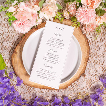 Wedding Catering Menu