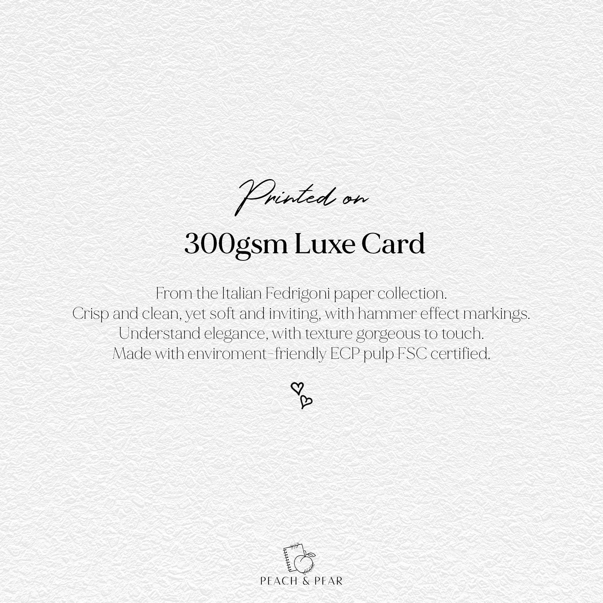 Hammered Textured Save The Date, Premium Quality Wedding Invite