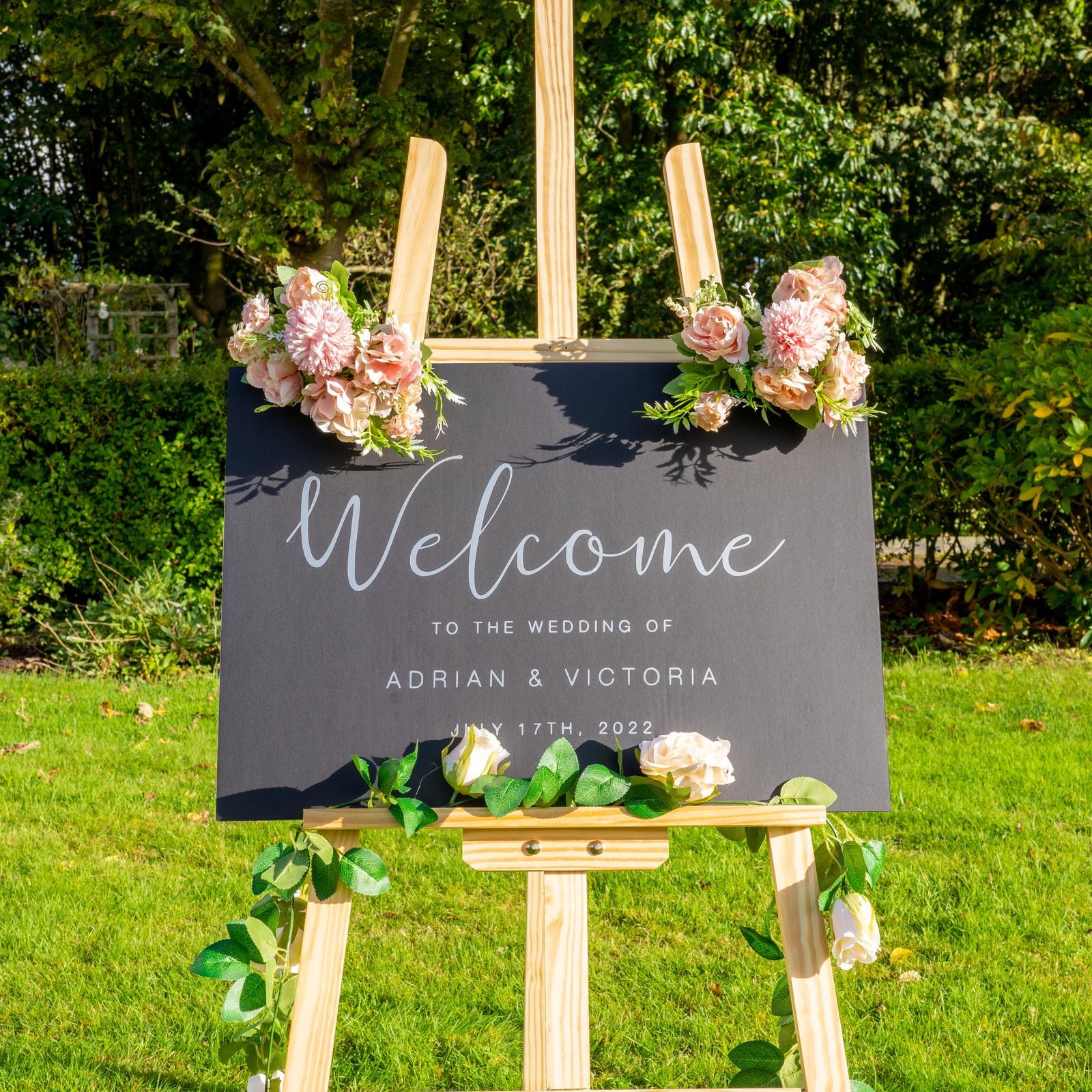 Wedding Welcome Sign | Modern Clean Design - PeachandPearstudio