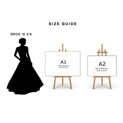 Wedding Welcome Sign | Modern Clean Design - PeachandPearstudio